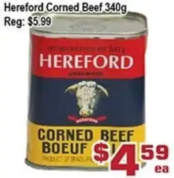 Top Food Supermarket Hereford Corned Beef 340g offer