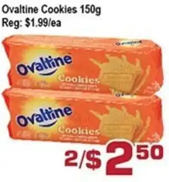 Top Food Supermarket Ovaltine Cookies 150g offer