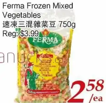 Tone Tai Supermarket Ferma Frozen Mixed Vegetables 750g offer