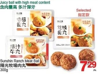 T&T Supermarket Sunshin Ranch Meat Ball 300g offer