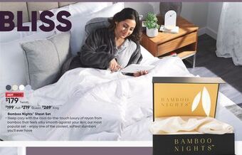 Sleep Country Bamboo nights sheet set offer