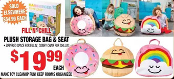 Len's Mill Stores Plush storage bag & seat offer