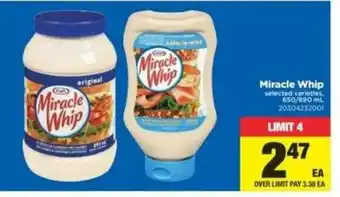 Real Canadian Superstore Miracle whip offer