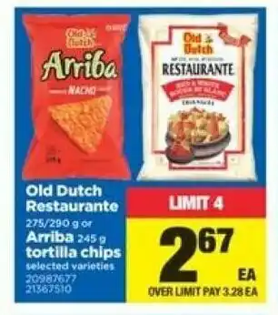 Real Canadian Superstore Old dutch restaurante offer
