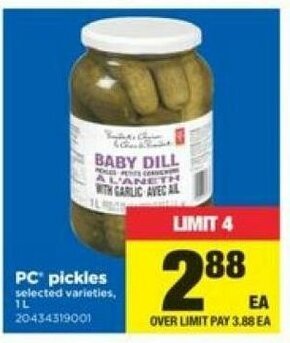 Real Canadian Superstore PC pickles offer