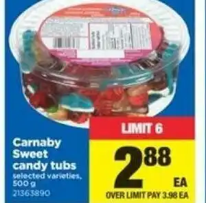 Real Canadian Superstore Carnaby sweet candy tubs offer