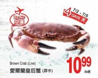 T&T Supermarket Brown crab offer