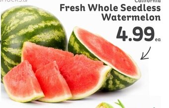 IGA Fresh whole seedless watermelon offer