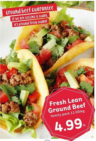 IGA Fresh lean ground beef offer