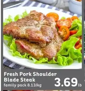 IGA Fresh pork shoulder blade steak offer