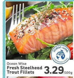 IGA Fresh steelhead trout fillets offer