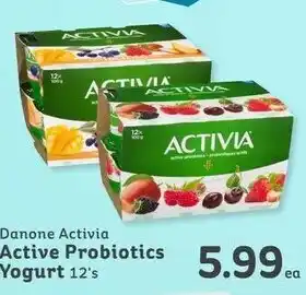 IGA Active probiotics yogurt offer