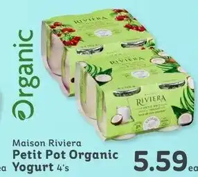 IGA Petit pot organic yogurt offer