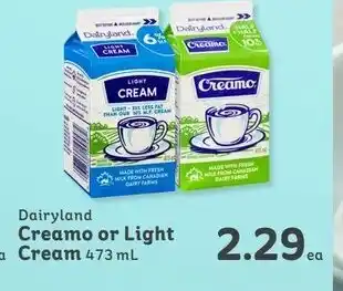 IGA Creamo or light cream offer