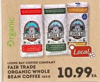 IGA Fair trade organic whole bean coffee offer
