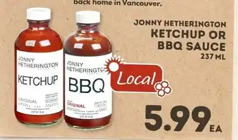 IGA Ketchup BBQ sauce offer