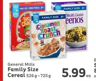 IGA Family Size Cereal offer