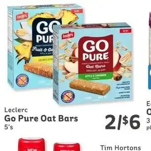 IGA Go Pure Oat Bars offer