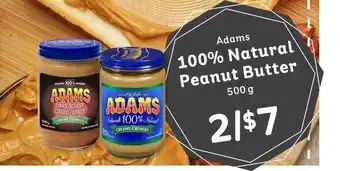 IGA 100% Natural Peanut Butter offer