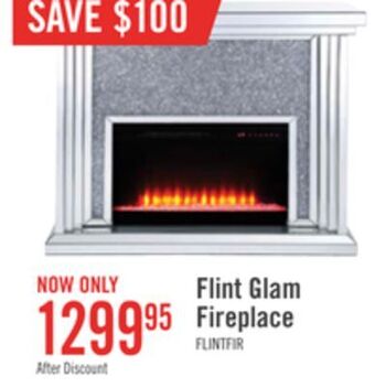 The Brick Flint glam fireplace offer