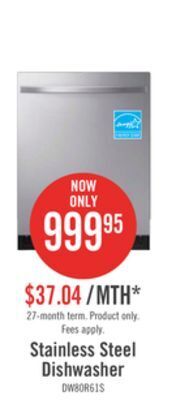 The Brick Samsung top-control dishwasher with stormwash™ - dw80r5061us/aa offer