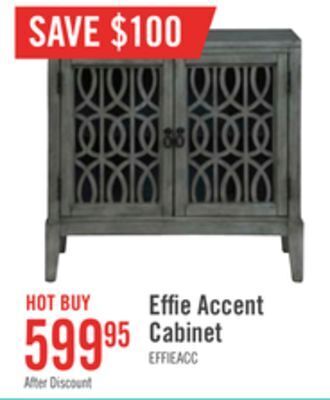 The Brick Effie accent cabinet - grey offer