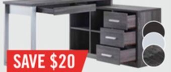 The Brick Owen reversible corner desk – distressed grey offer