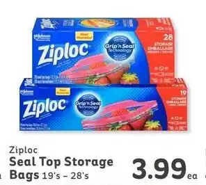 IGA Seal Top Storage Bags offer