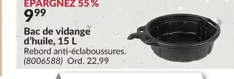 Princess Auto Bac de vidange d'huile, 15 l offer