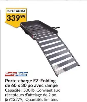 Princess Auto Porte-charge ez-folding de 60 x 30 po avec rampe offer