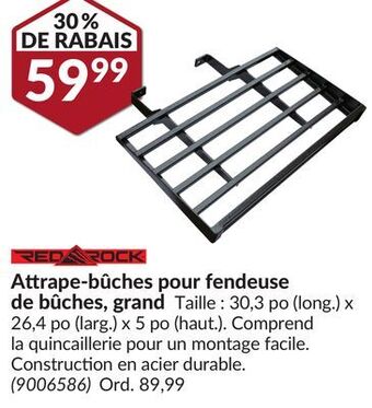 Princess Auto Attrape-bûches pour fendeuse de bûches, grand offer