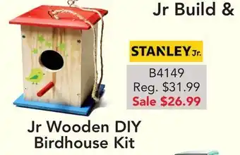 Busy Bee Tools Jr wooden diy birdhouse kit offer