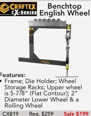 Busy Bee Tools Benchtop english wheel offer