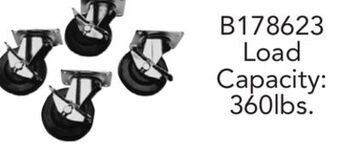Busy Bee Tools 4pc plate style utility casters offer