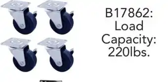 Busy Bee Tools 4pc plate style utility casters offer