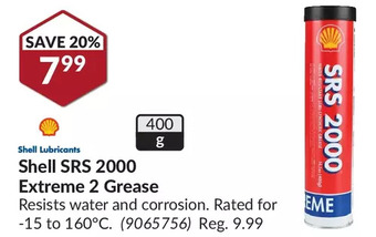 Princess Auto Shell srs 2000 extreme 2 grease offer