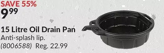 Princess Auto 15 litre oil drain pan offer