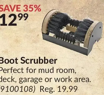 Princess Auto Boot scrubber offer