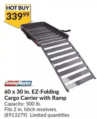 Princess Auto Towing master 60 x 30 in. ez-folding cargo carrier with ramp offer