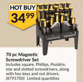 Princess Auto Titan 70 pc magnetic screwdriver set offer