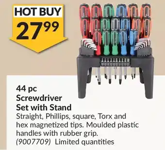 Princess Auto Titan 44 pc screwdriver set with stand offer