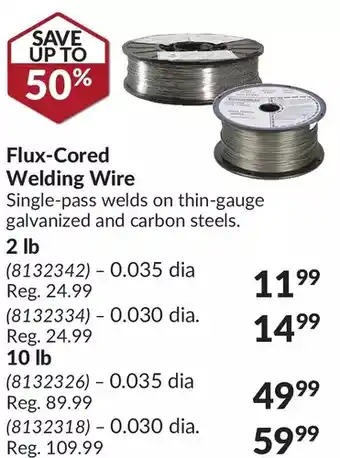 Princess Auto Flux-cored welding wire 2 lb | 10 lb offer