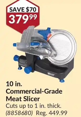 Princess Auto Valley sportsman 10 in commercial-grade meat slicer offer