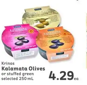 IGA Kalamata Olives offer