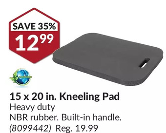 Princess Auto 15 x 20 in kneeling pad offer