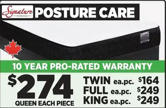 Surplus Furniture Posture care twin mattres set offer