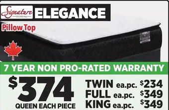 Surplus Furniture Elegance pillowtop twin mattress set offer