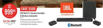 The Brick Jbl bar 9.1 true wireless surround 9.1-channel soundbar system with surround speakers and dolby atmos offer