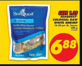 No Frills Seaquest Colossal Raw White Shrimp offer