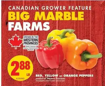 No Frills Red,Yellow,Orange Peppers offer